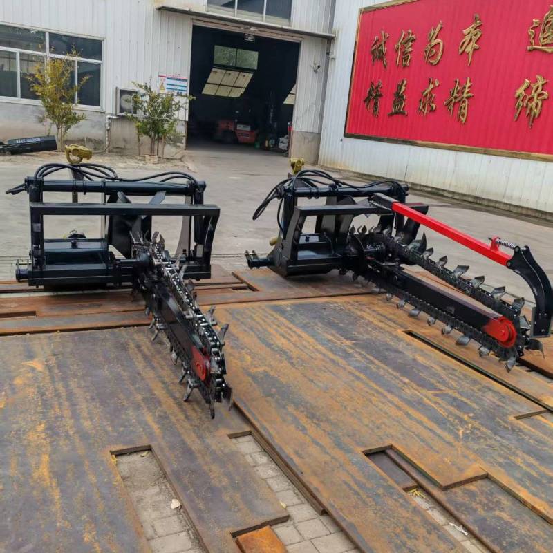 东方红1504带微爬配套工程管道链条式开沟机多功能开沟机
