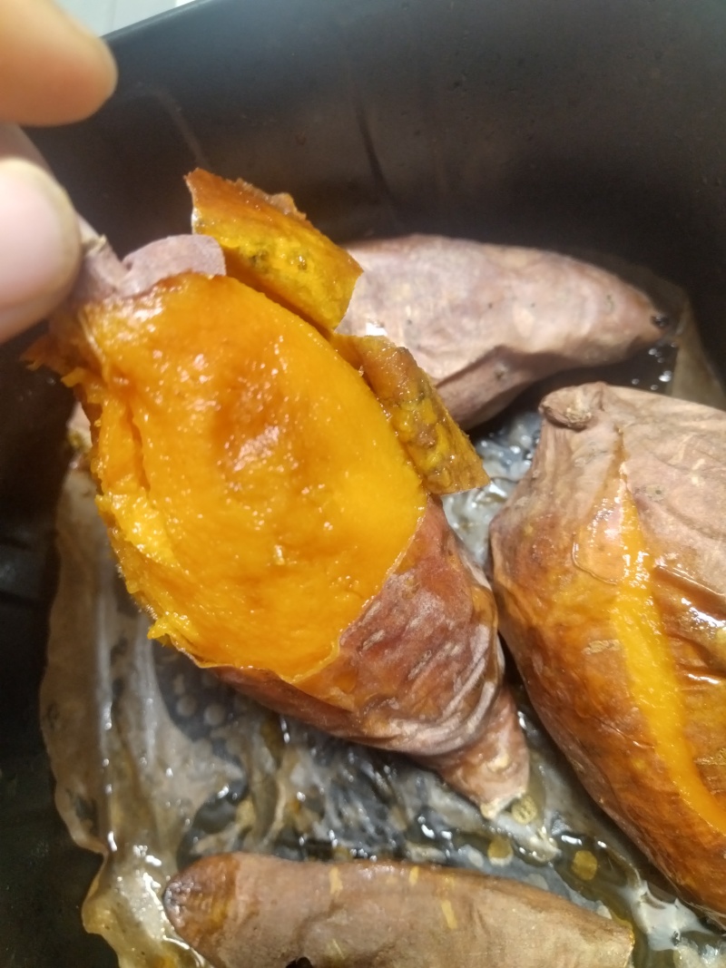 沙地蜜薯，烤薯，香甜可口，流油的地瓜