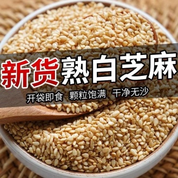 包邮）白芝麻生的2025年新货纯正天然去皮白芝麻粒仁商用