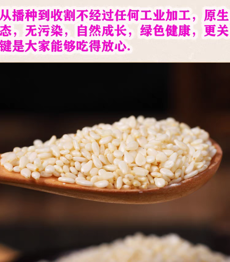 包邮）白芝麻生的2025年新货纯正天然去皮白芝麻粒仁商用