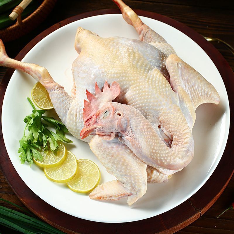 白条鸡活鸡现杀，味道鲜美厂家直销（屠宰检疫）