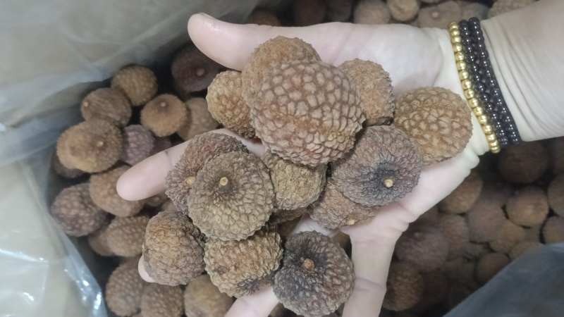 .广西博白鸡嘴荔枝干无硫材火烤软糯香甜批发零售