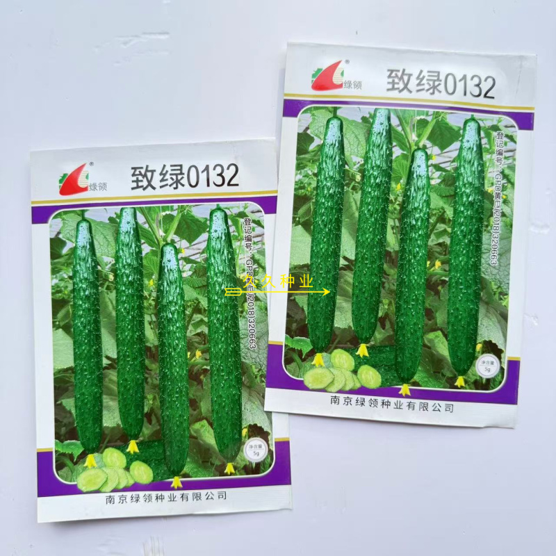 致绿0132黄瓜种子高产抗病黄瓜南北方农家春秋播种