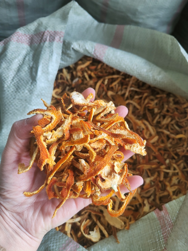 烘干纯蜜桔皮含量能过检产地批发价，量大价优，欢迎咨询