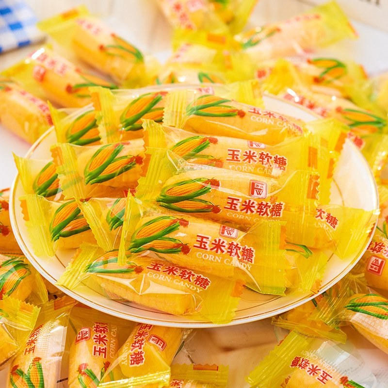 玉米软糖结婚喜糖8090后老式怀旧橡皮糖休闲儿童小零食品