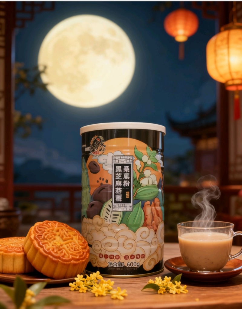 黑芝麻核桃桑葚粉大罐600克厂家直销招合作代理商