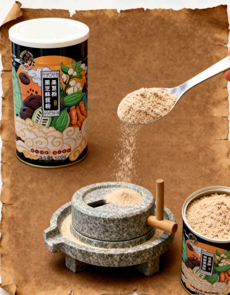 黑芝麻核桃桑葚粉大罐600克厂家直销招合作代理商
