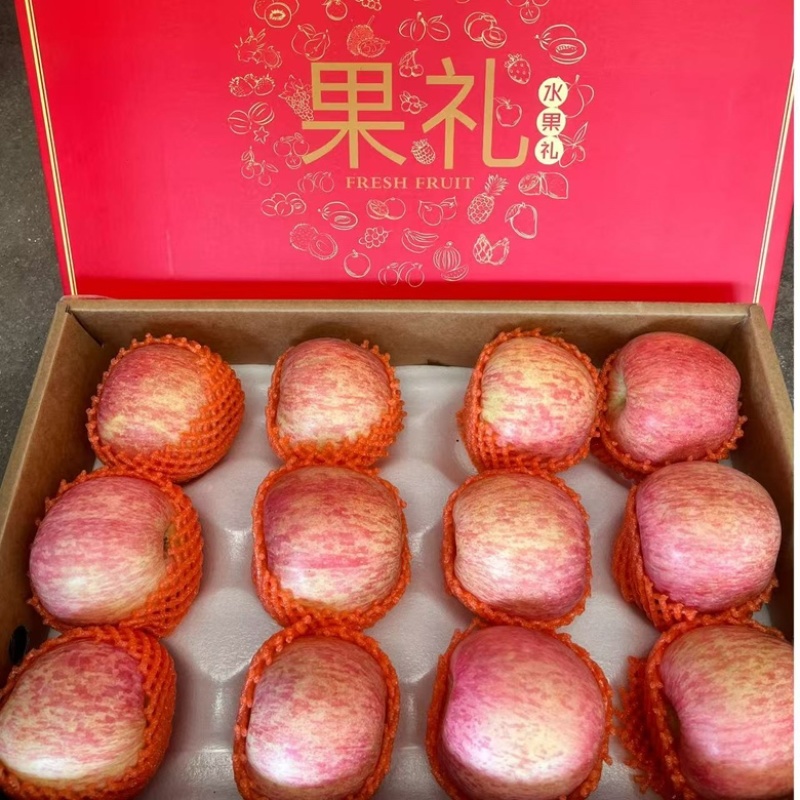 精品山东苹果红富士苹果大量供应新鲜采摘货源充足量大
