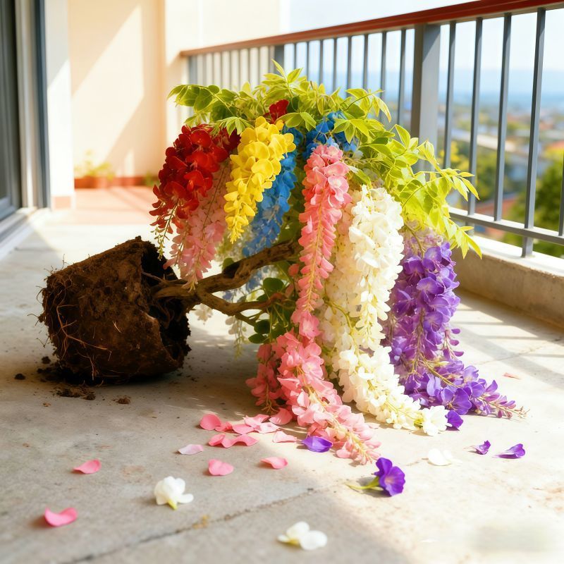 （四季开花）紫藤花树苗紫滕花盆栽地栽阳台庭院耐寒