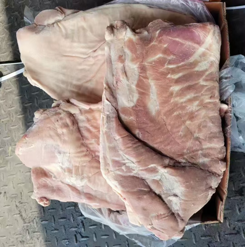 小肥猪带皮五花10gk/箱3-5片24年11月