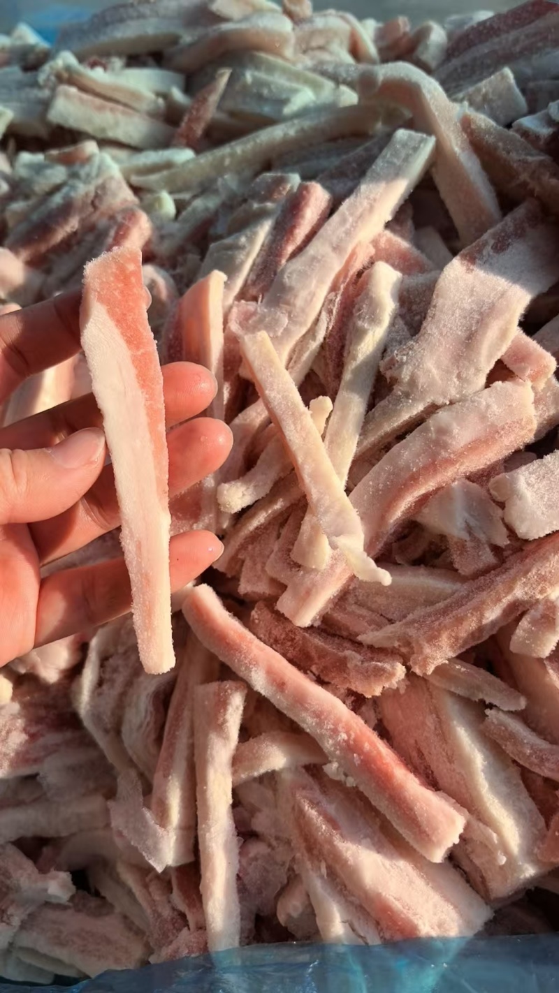 肥猪去皮五花肉条边角料25kg/袋