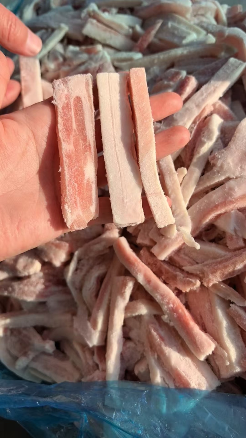 肥猪去皮五花肉条边角料25kg/袋
