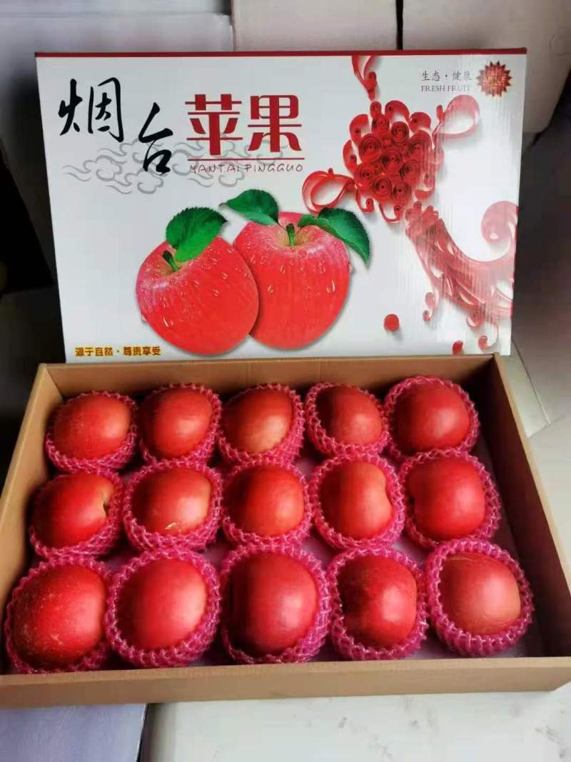 《红富士苹果》栖霞苹果/片红条纹/规格齐全/现货供应中