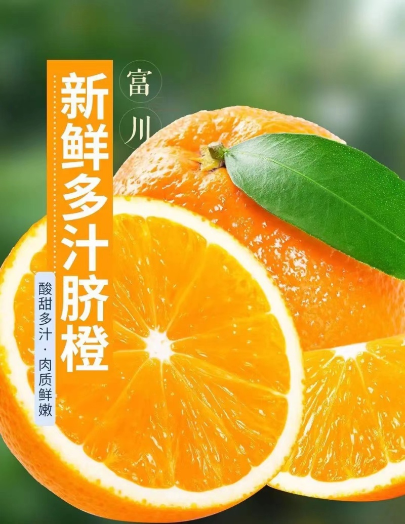 富川脐橙，65果—85果，无溃疡，黄龙，太阳果。糖度12