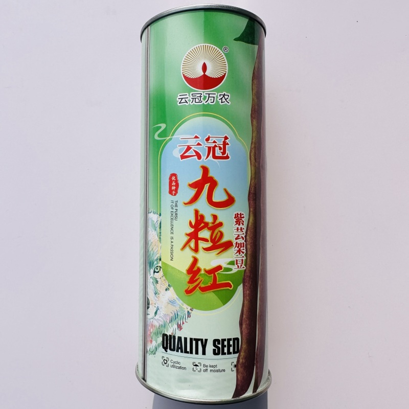 芸冠九粒红架豆种籽春秋播种四季豆肉厚无筋高产豆角种籽