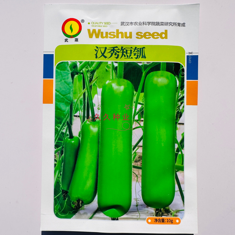 汉秀短瓠种子早熟短棒瓠瓜种籽耐热耐湿抗病高产基地专用
