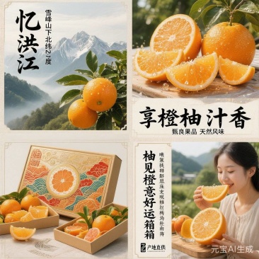 冰糖柚，冰糖橙，柚橙柚香，柚见橙意。橙柚组合，精美果礼！