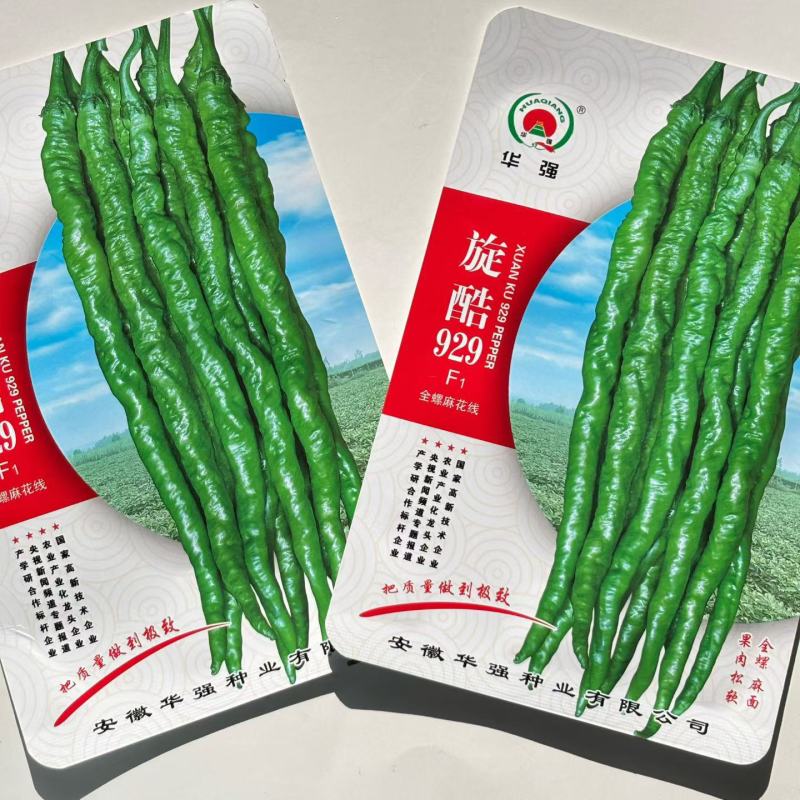 旋酷929辣椒种子长果螺丝椒早熟高产抗病辣味浓春播蔬菜