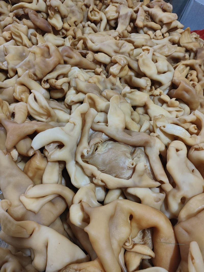 厂家批发酱色羊脸皮对接饭店批发商地摊贩按需真空包装