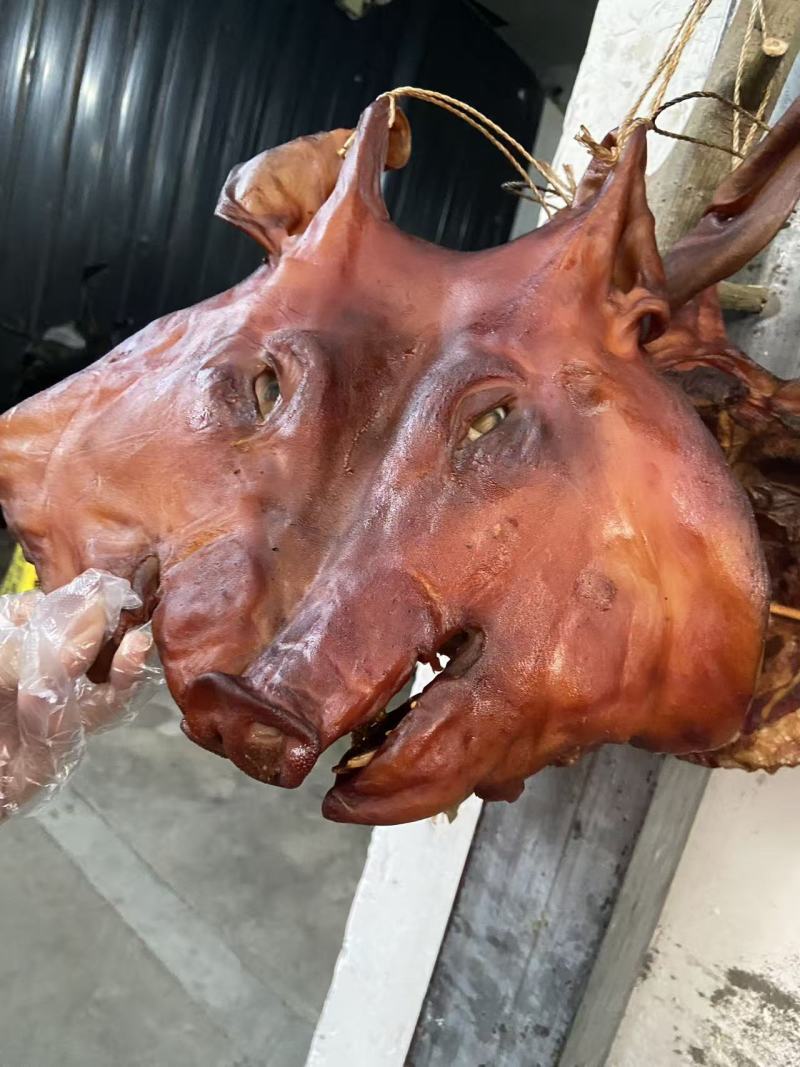 烟熏猪头，烟熏猪脸，地摊，赶集，展销会，厂家一手货源