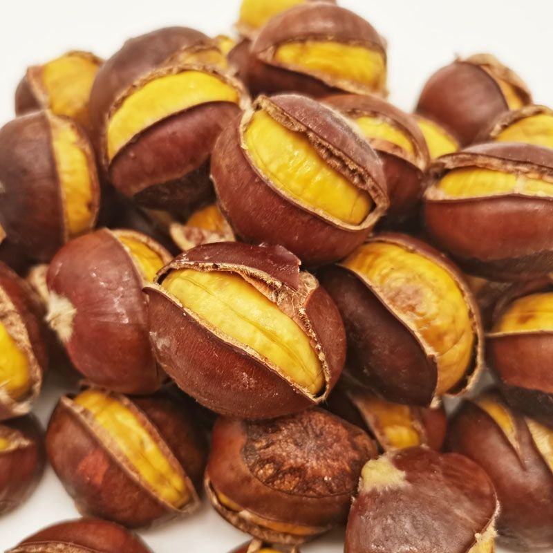 开口栗子熟板栗即食新鲜原味野生带壳现发坚果休闲零食批发