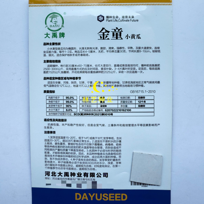 金童小黄瓜种子奶油礼品小型水果拇指黄瓜甜脆春秋阳台蔬菜种