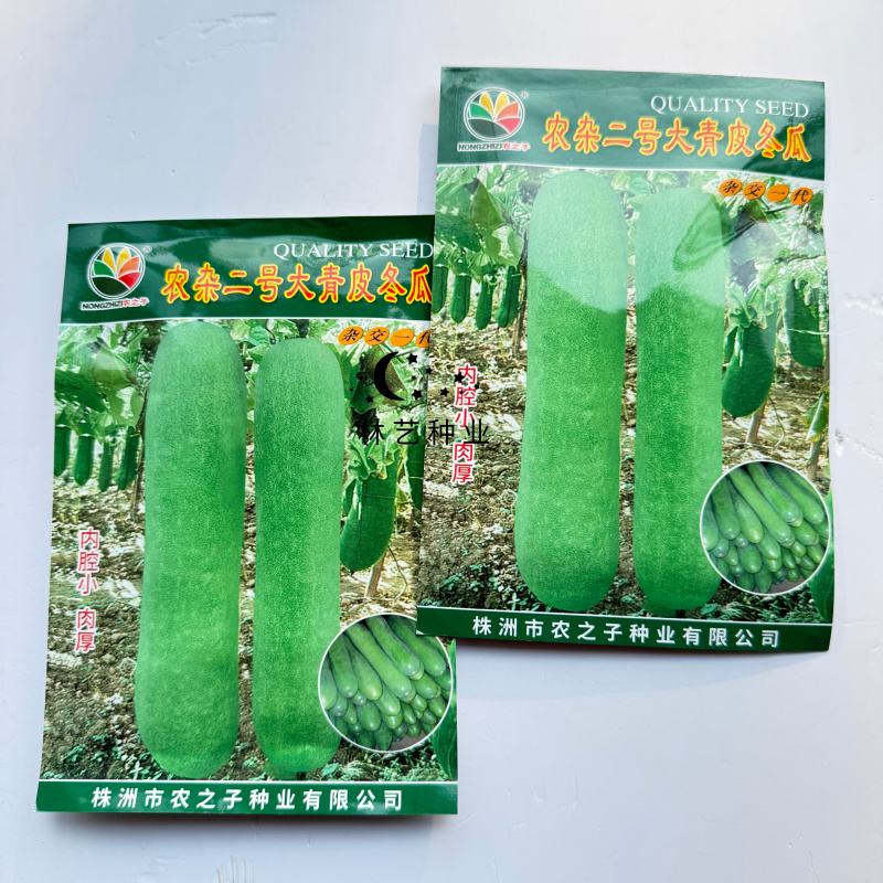 农杂二号大青皮冬瓜种子肉厚内腔小中晚熟青皮大冬瓜种子
