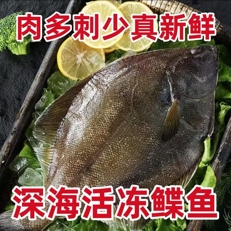 蝶鱼半斤一条无冰衣8条包邮