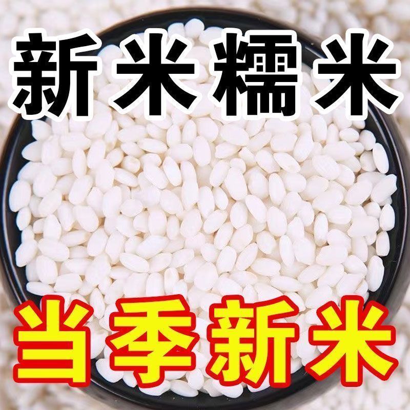 东北圆糯米5斤新米新鲜米白糯米江米酒酿包粽子米新糯正宗东