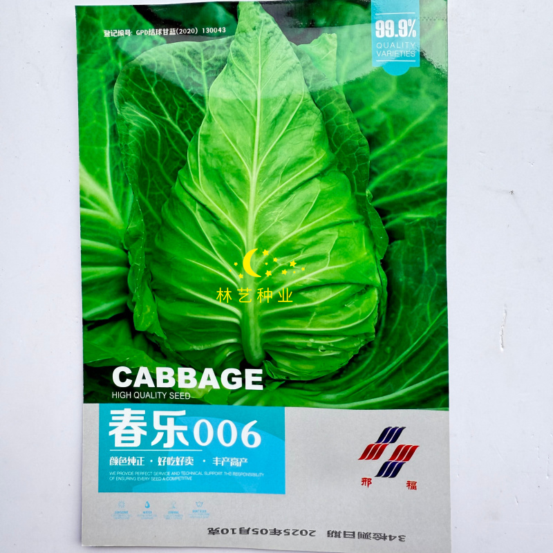 春乐006牛角甘蓝种子叶色灰绿蜡粉中等耐寒越冬种植