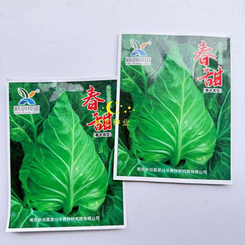 春甜牛心甘蓝种子早熟包菜种籽卷心菜耐寒春秋冬四季农家蔬菜