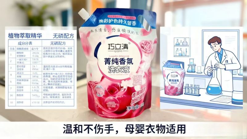 松木香香氛洗衣液大量批发，持久留香。