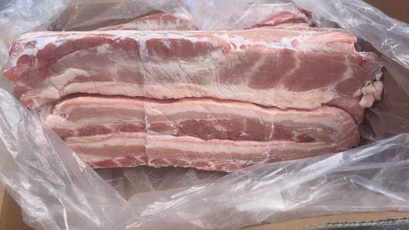 带皮五花肉条一件20斤，量大优惠