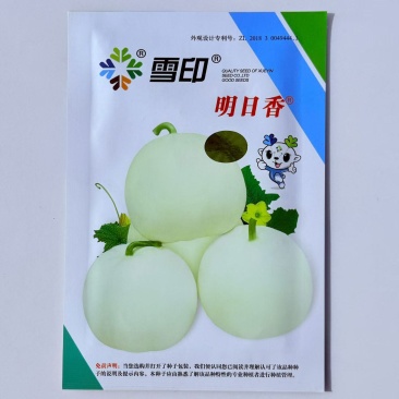 雪印明日香白皮甜瓜种子口感好薄皮香甜高产抗病商品佳