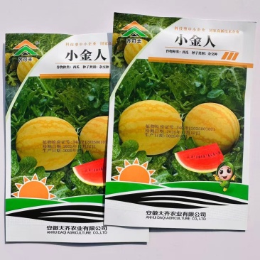 小金人早熟中型西瓜种子耐低温弱光瓤红高糖黄皮西瓜种子