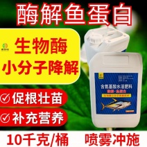 酶解鱼蛋白小分子降解抗寒抗逆促根促花果暖根营养大桶肥料