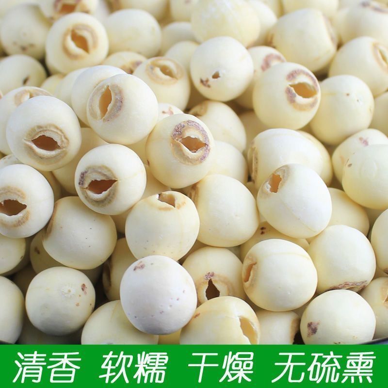 【吉美味】净重莲子干货新鲜磨皮白莲子无芯银耳羹蛹虫草煲汤