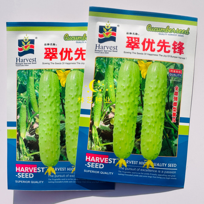 翠优先锋黄瓜种子春秋播强雌丰产水果白黄瓜清脆味浓菜籽种