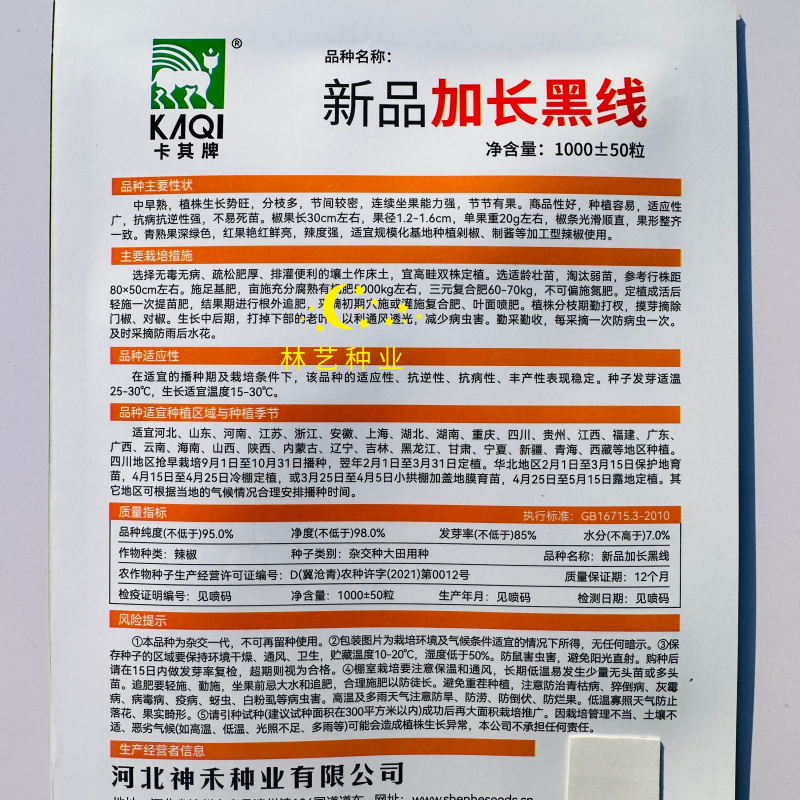 新品加长黑线辣椒种子中早熟辣味浓高产抗病抗逆耐热长线椒