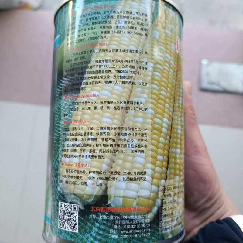 双甜318玉米种子加甜型鲜食玉米种子籽粒黄白双色玉米种子