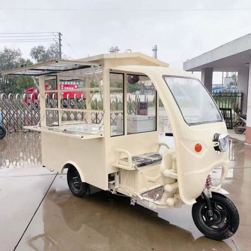厂家批发直销原装摆摊小吃车，餐车