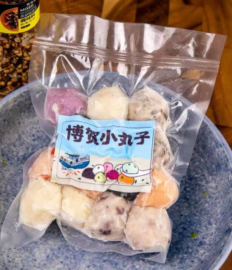 海鲜丸子，章鱼，墨鱼，虾滑