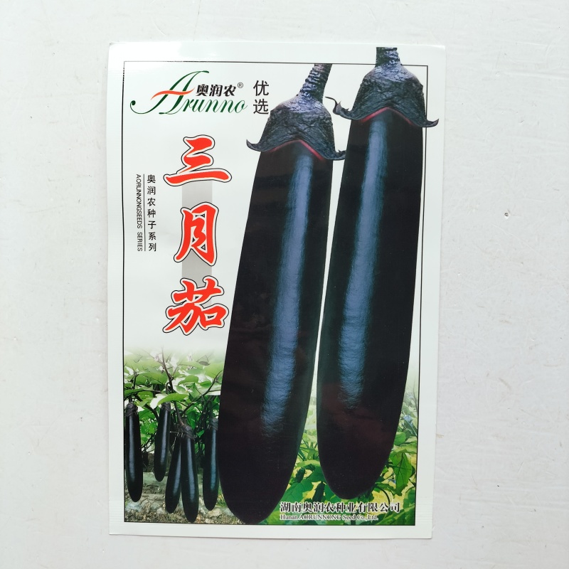 紫红长茄种子长果型肉厚果型顺直高产抗病南北方种植长茄种子
