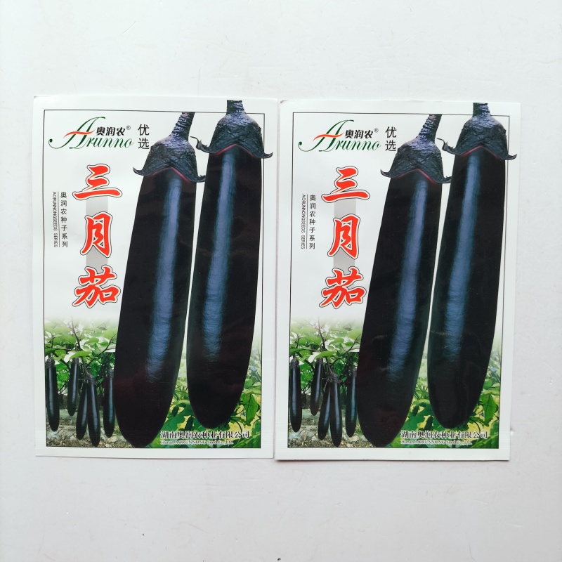 紫红长茄种子长果型肉厚果型顺直高产抗病南北方种植长茄种子