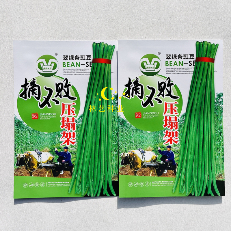 摘不败压塌架厚肉长豆角种子翠绿条早秋熟春秋播耐热高产豇豆