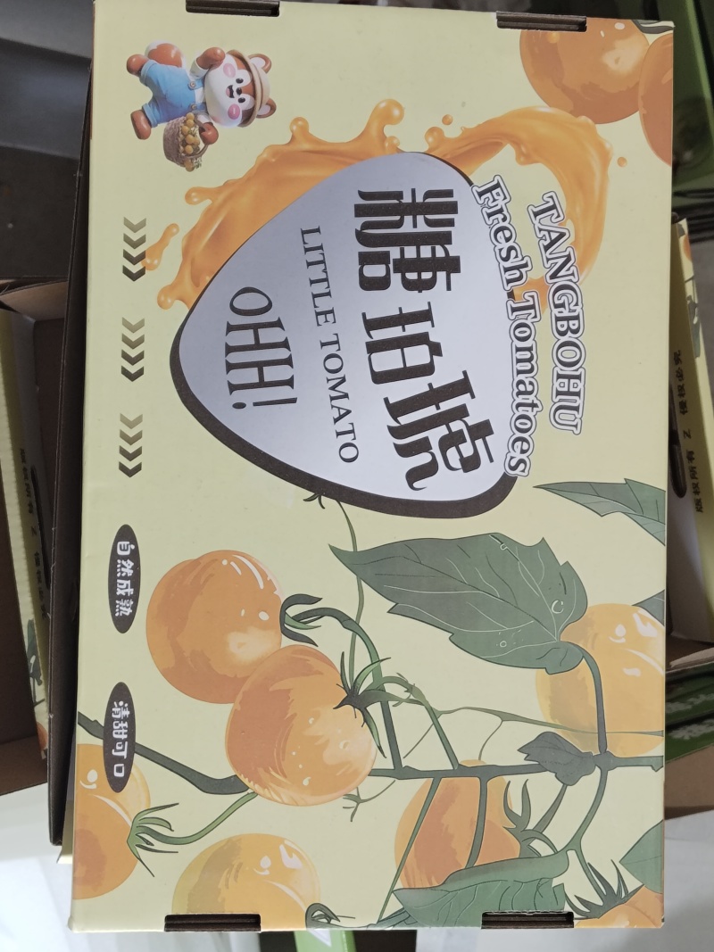 紫番茄市场批发零售爆汁酸甜商超精品墨明珠