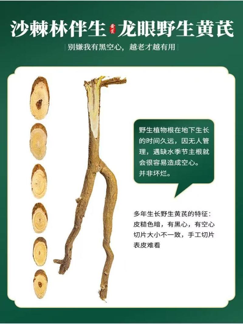 野生黄芪，5年以上，货源有限，先到先得，精品切片。