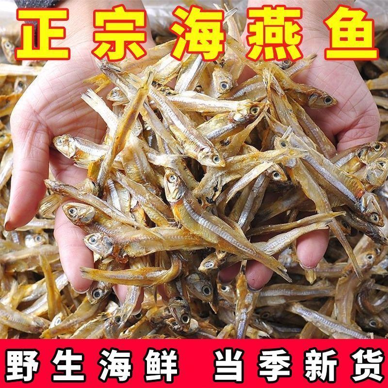 渔民自晒小鱼干无盐淡晒公干鱼海鲜干货海燕鱼白凡新货北海咸
