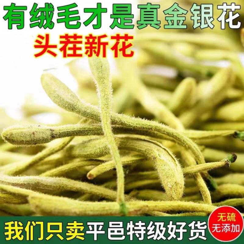 金银花青花净货特级金银花带绒毛中药材批发大货供应纯货