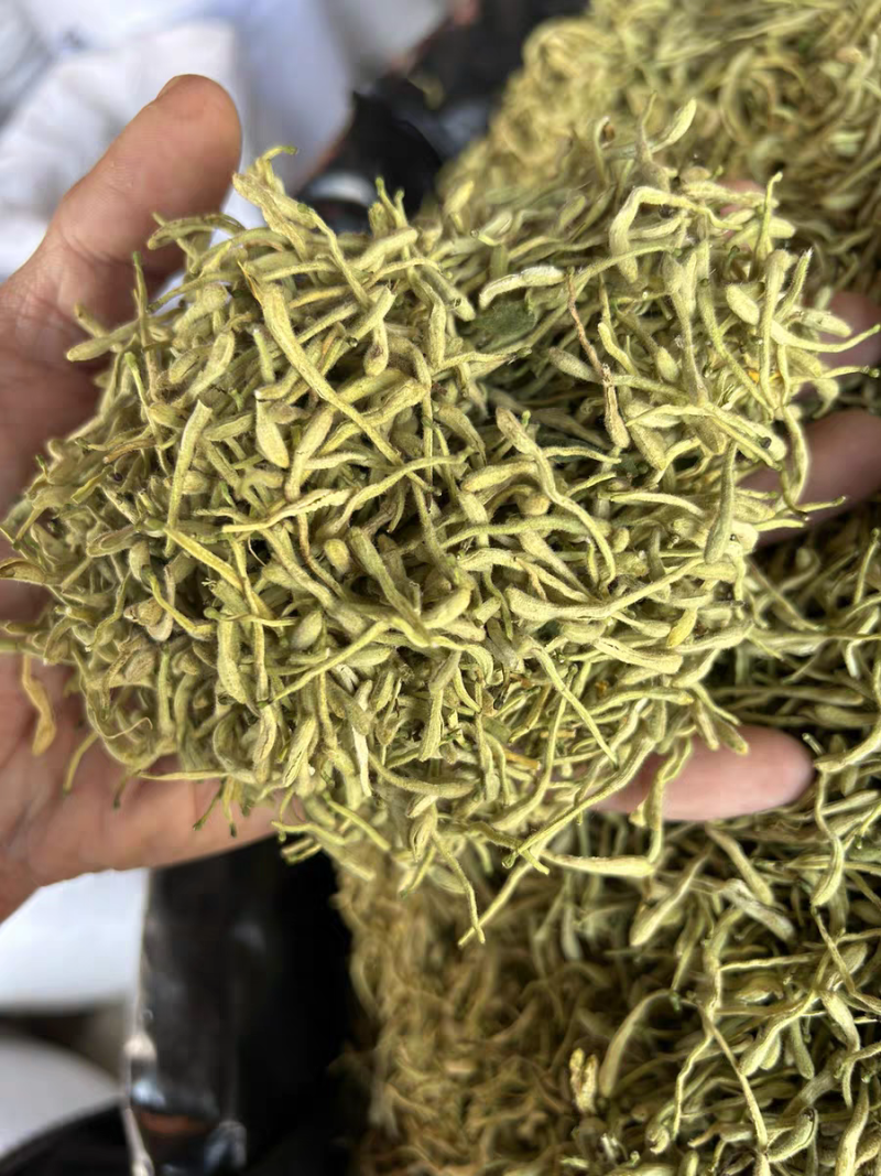 金银花青花净货特级金银花带绒毛中药材批发大货供应纯货